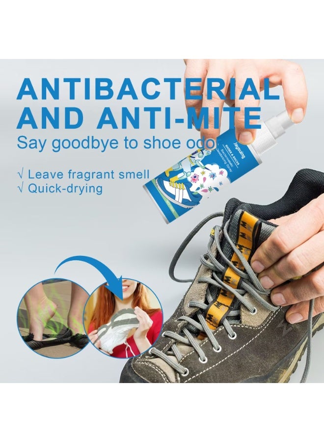 Shoes & Socks Bacteriostatic Deodorizing Spray 100ml, Shoe Odor Eliminator Spray, Antibacterial Spray Shoe and Socks Freshener, Muti Purpose Foot Odor for Shoes Sneakers Boots Sandals - Image 3