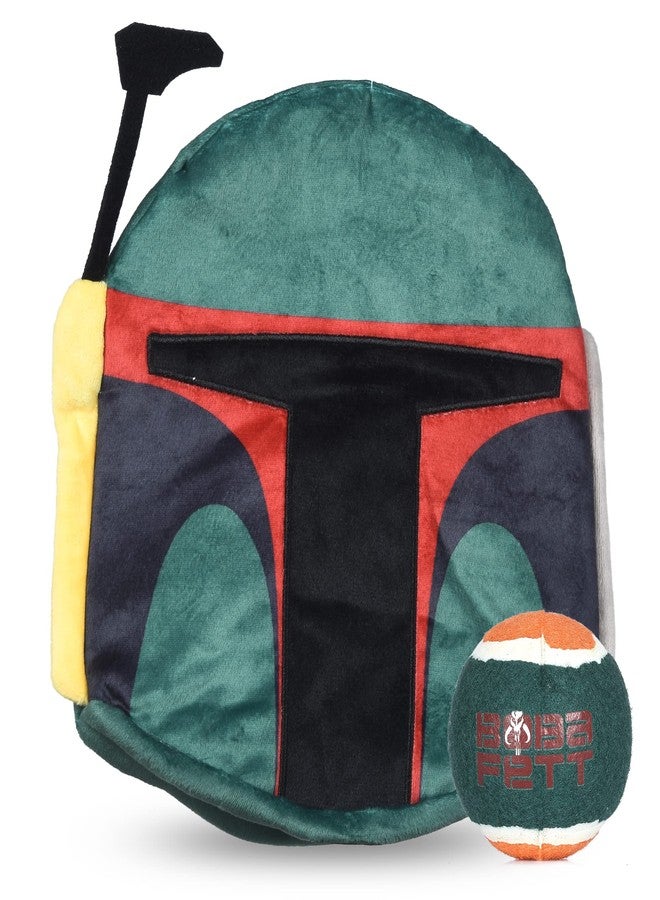 Star Wars for Pets Boba Fett Fetch It Helmet Tennis Ball Dog Toy | Fetch Toy with Ball for Dogs | Dog Toys, Crinkle Dog Toys, Fan Gifts Pet Gifts, 11 Inch (FF19191) - Image 1
