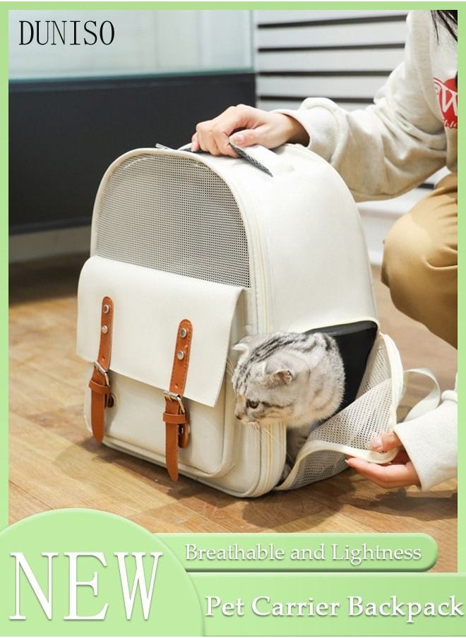 DUNISO - Cat Backpack Pet Carrier Backpack for Small Dogs Carrier with Ventilated Design Collapsible and Waterproof Pet Bag Carrier with Washable Pad for Travel Hiking Outdoor - Image 1