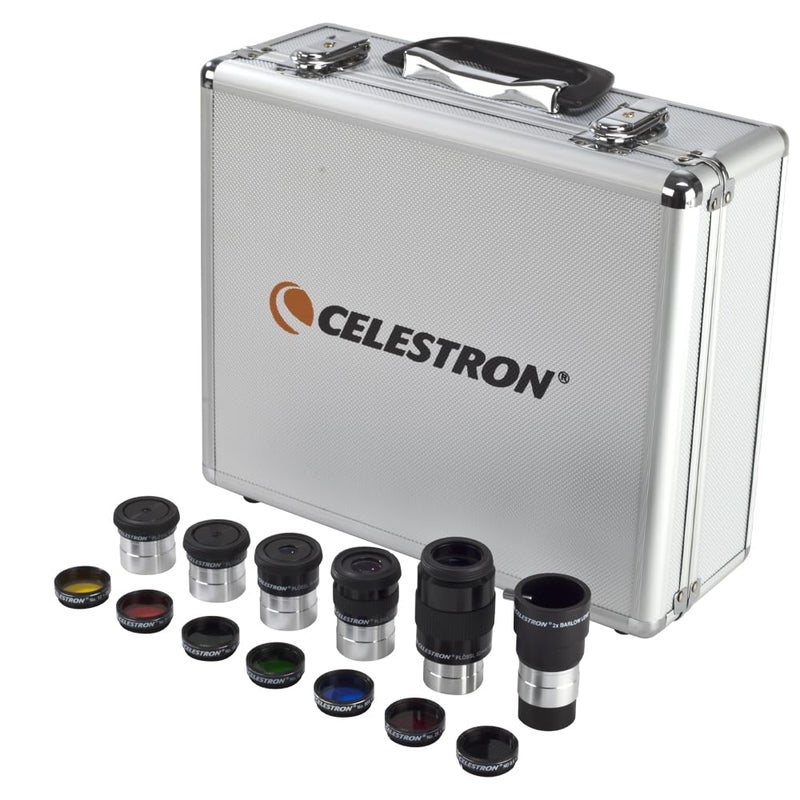 Celestron Accessory Kit with Five 125 Plossl Eyepieces 2x Barlow and Filter Set - Image 2