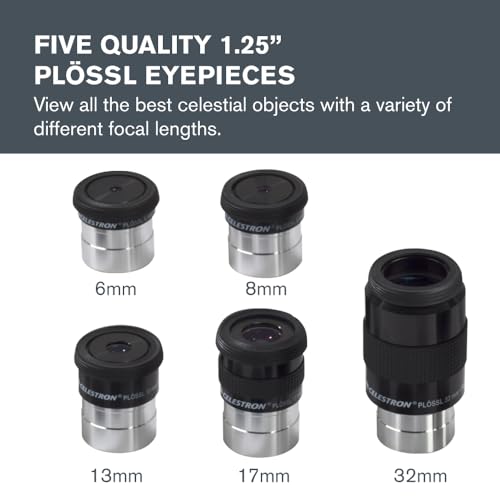 Celestron Accessory Kit with Five 125 Plossl Eyepieces 2x Barlow and Filter Set - Image 3