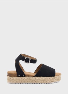 Ginger Low Wedge Sandal With Ankle Strap  - Image 1