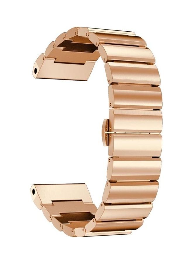 NIBEMINENT Stainless Steel Strap For Garmin Fenix 6X Rose Gold - Image 5