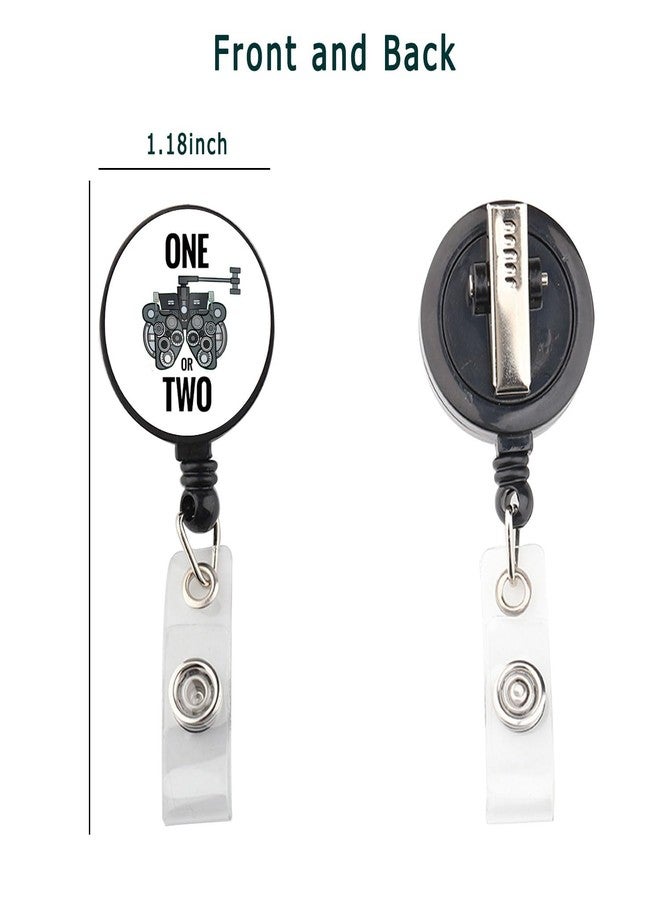 Gzrlyf Optometrist Badge Reel Optometry Optometry ID Badge Holder Optometrist Gift Optometry Optician Gift Eye Doctor Badges Reel (ONE OR Two Badge Reel) - Image 5
