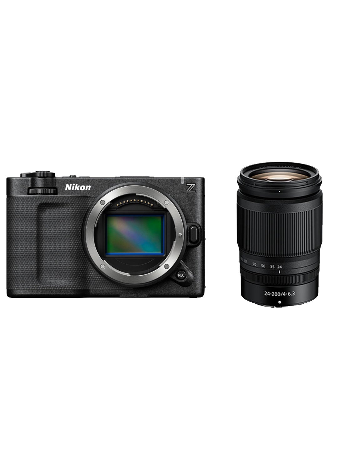 ZR 6K Cinema Camera (Body Only) & 24-200mm f/4-6.3 Compact Telephoto Zoom Lens For Z Mirrorless Cameras Black Bundle