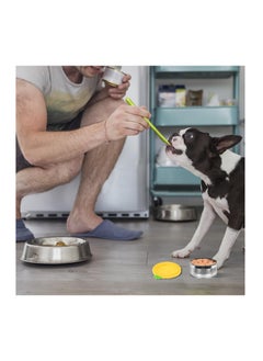 Excefore Dog and Cat Food Can Lids And Spoon, Pet Can Cover and Spoon Set for Pet Food Cans, Food Safe, BPA Free & Dishwasher Safe, Universal Size Can Caps Lids, Pineapple  - Image 2