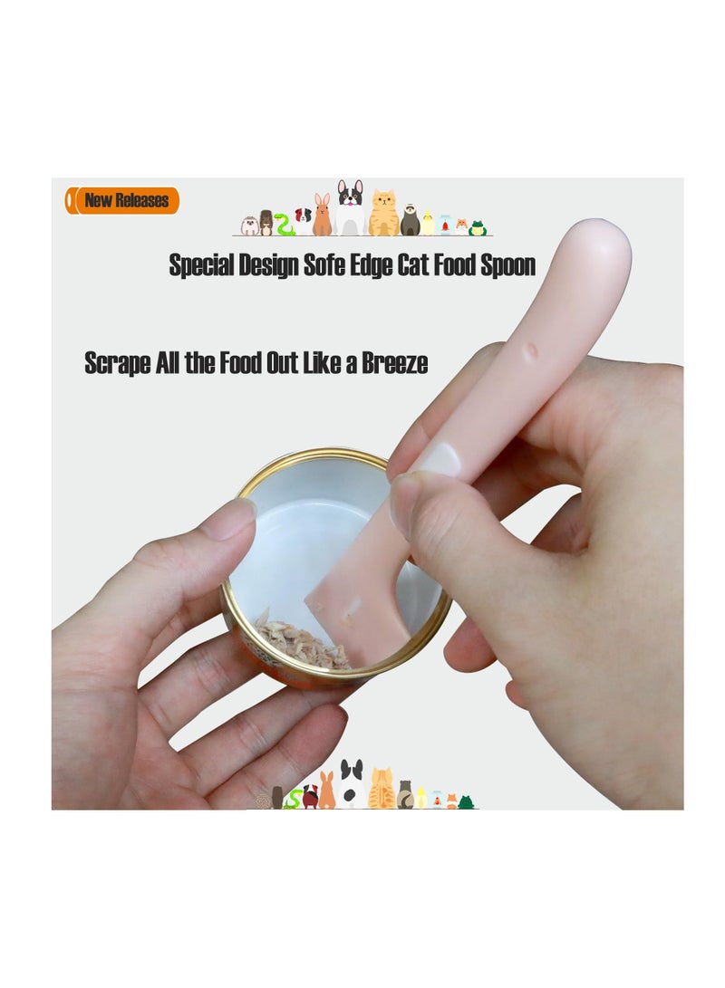Excefore Dog and Cat Food Can Lids And Spoon, Pet Can Cover and Spoon Set for Pet Food Cans, Food Safe, BPA Free & Dishwasher Safe, Universal Size Can Caps Lids, Pineapple - Image 4