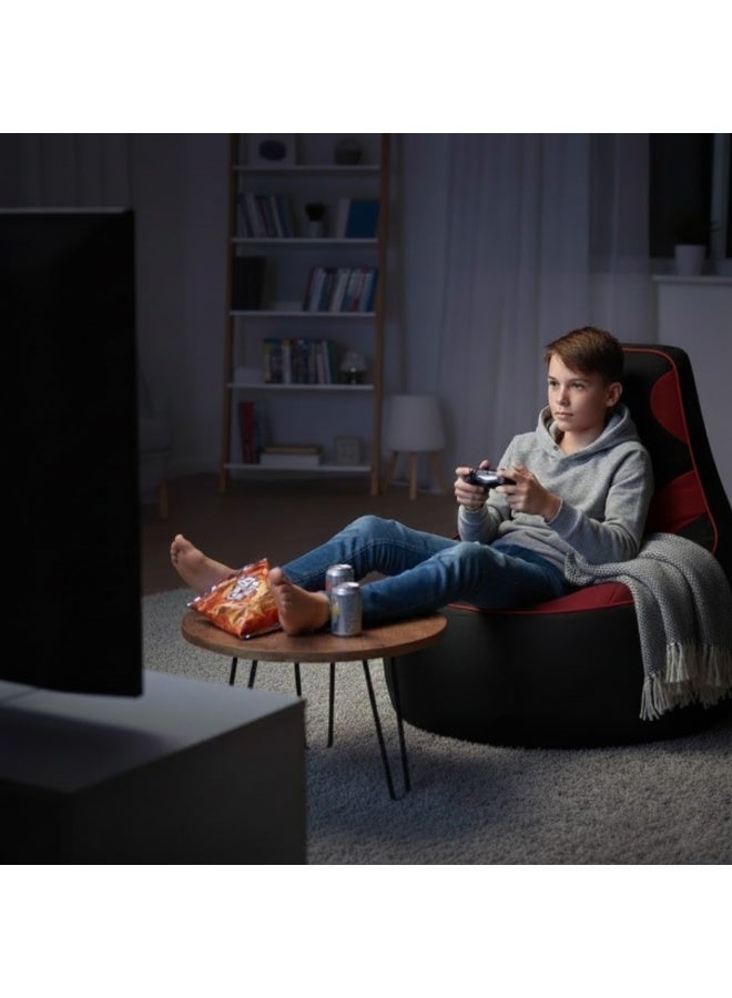 Premium Filled Gaming Bean Bag Chair – High-Back Quilted Seat, Side Pockets, Headphone Hanger & Water-Repellent Fabric – Ergonomic Support for Gaming, Lounge & Movie Nights - Image 2