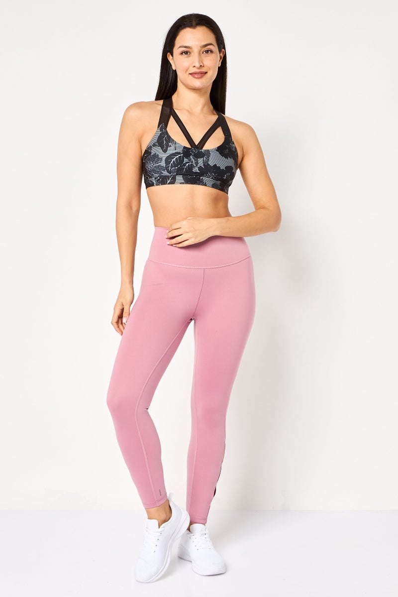 Body Language Women Brand Logo Non Padded Sports Bra, Black - Image 2