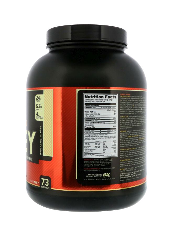 Optimum Nutrition Gold Standard 100% Whey Vanilla Ice Cream 5LB - Image 2