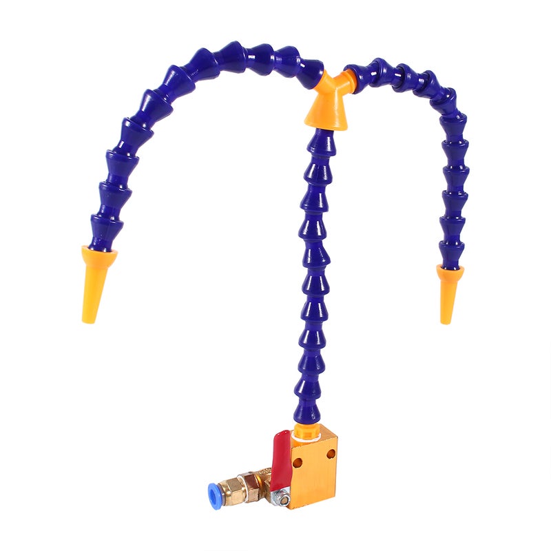 Mist Cooling Spray System Bidirection Tube   Valve for 8mm Air Pipe CNC Lathe - Image 4