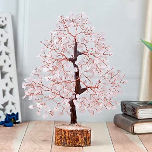 HindCraft Rose Quartz Feng Shui Tree | Healing Crystal Tree for Home & Office | Spiritual Energy & Love Tree for Living Room & Hall | Unique Gift for Men & Women – Housewarming, Wedding & More - Image 2