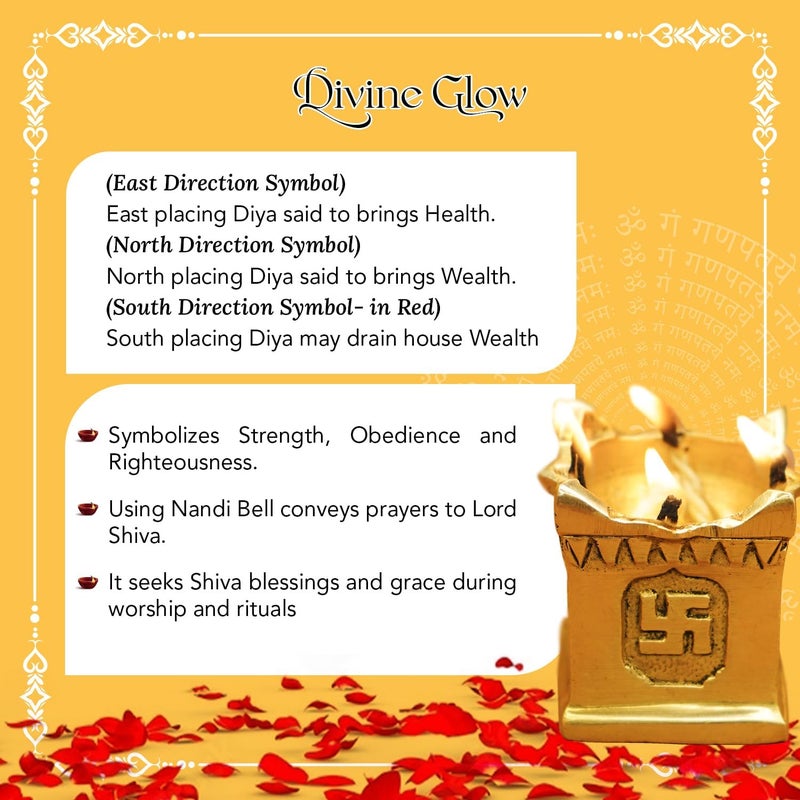 Ekhasa Stable inert material 100% Pure Brass Tulsi Diya for Puja | Diyas for Home Decoration | Pital Deepam for Pooja | Brass Oil Lamps for Pooja | Agal Vilakku for Pooja | Puja Diya for Home Mandir | Deepak Kundulu Samai Experience optimized build - Image 5