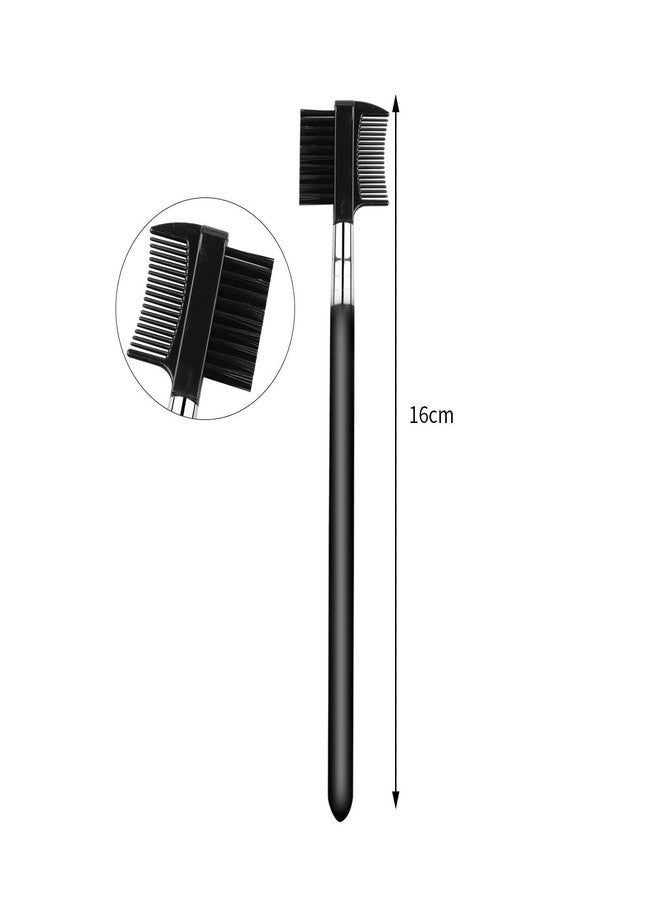 Sei Regina Makeup Eyebrow Brush & Eyelash Comb - Portable Eye Powder Foundation Brush, Beauty Cosmetic Tool for Professional and Travel - Image 2