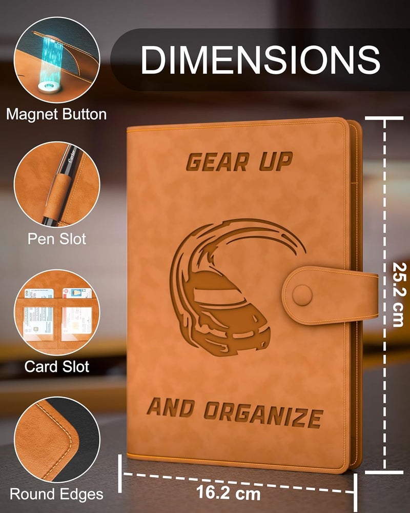 FEDUS Faux Leather Premium Car Document Holder Car Storage Organizer, Car Registration and Insurance Trunk Holder for Driving Licence Owner Manual, PUC RC Paper, Vehicle Glove Box Document Bag Wallet - Image 5