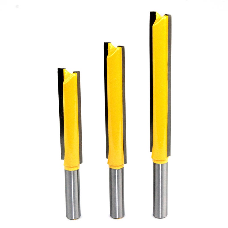 8-handle lengthened straight cutter slotting cutter double-edged straight cutter lengthened trimming machine cutter head woodworking milling cutter(Straight knife 8x 1/2x50) - Image 4