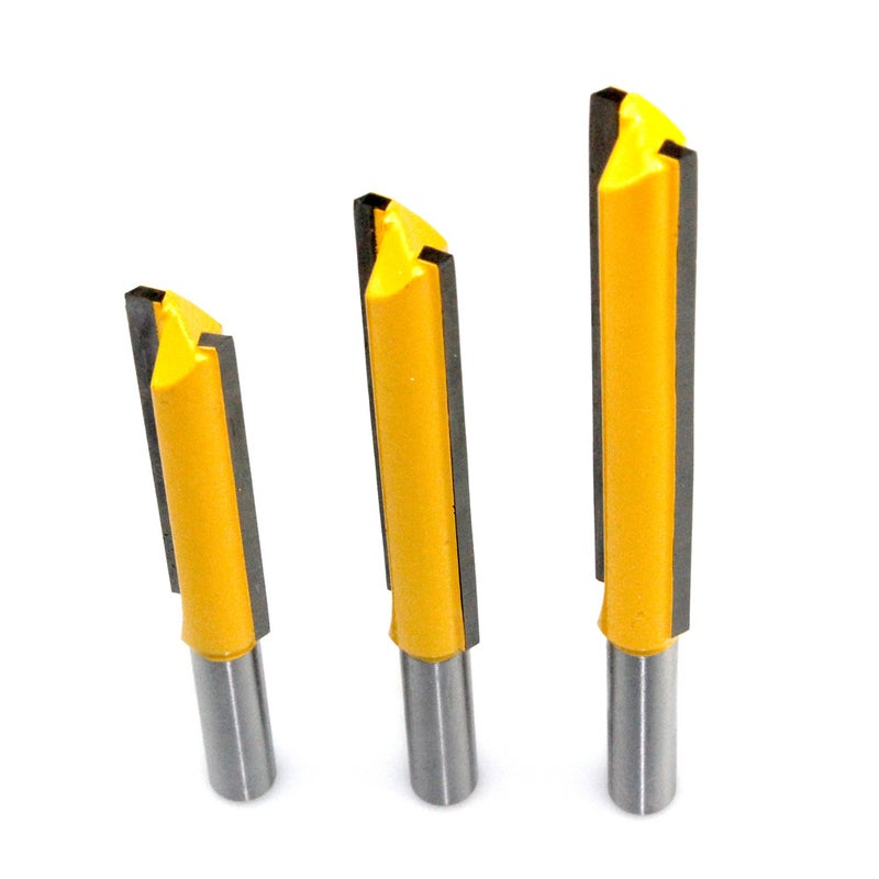 8-handle lengthened straight cutter slotting cutter double-edged straight cutter lengthened trimming machine cutter head woodworking milling cutter(Straight knife 8x 1/2x50) - Image 5