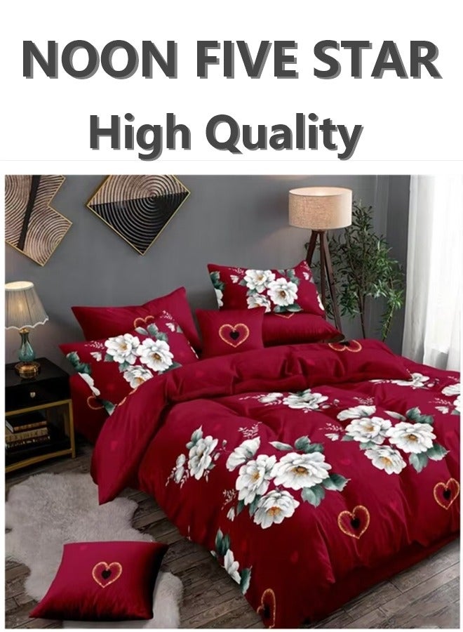 Summer Cooling King 220x240cm 6PCS Duvet Cover 4Pillow Cover 1 Moisture Wicking Fitted Sheet