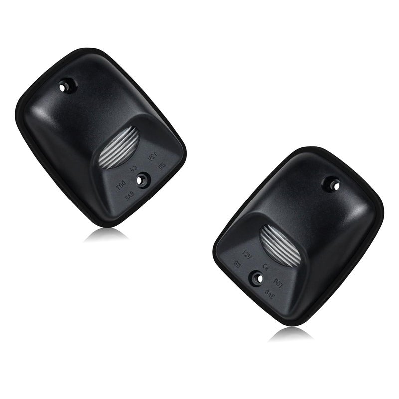 HERCOO License Plate Light Lamp Lens for 1995-2004 Toyota Tacom w/Step Bumper(Qty: 2, RH&LH)