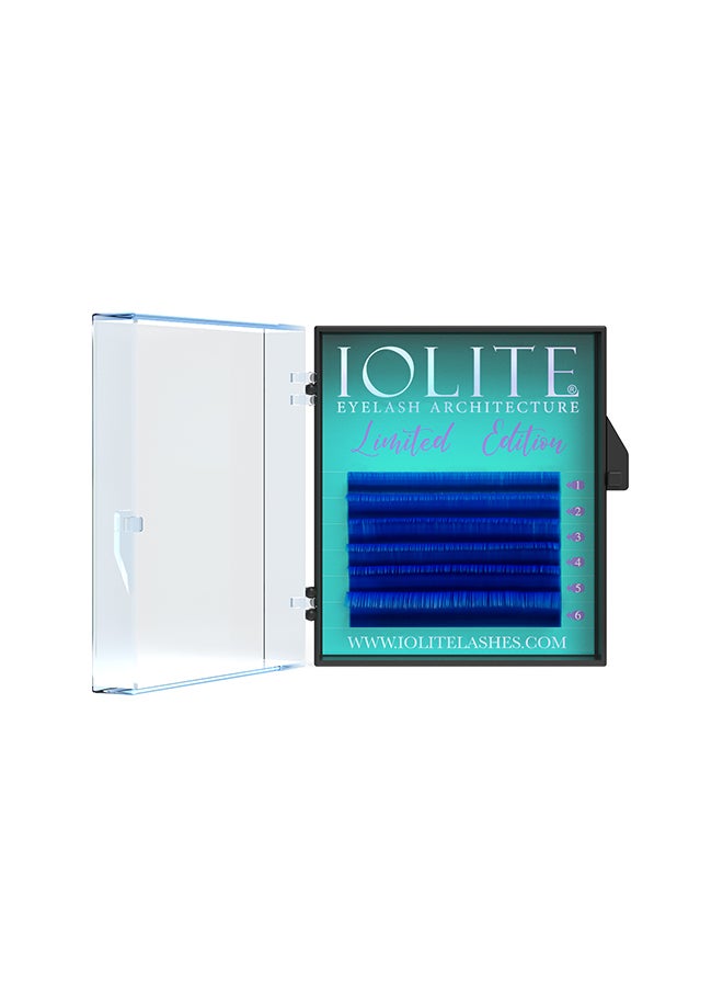IOLITE Colored Classic Lashes Eyelashes Ombre Blue C Curl 1T  Mix 2, Ibc1T