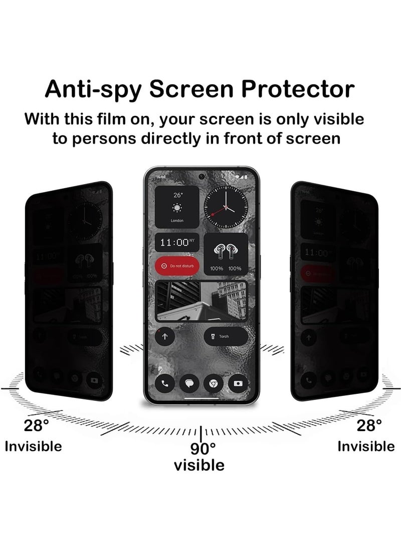 Generic Privacy Screen Protector for Nothing Phone 2A, [2-Pack] Anti-Spy Tempered Glass Anti-Scratch Protective Glass for Nothing Phone 2a 6.7"  - Image 4