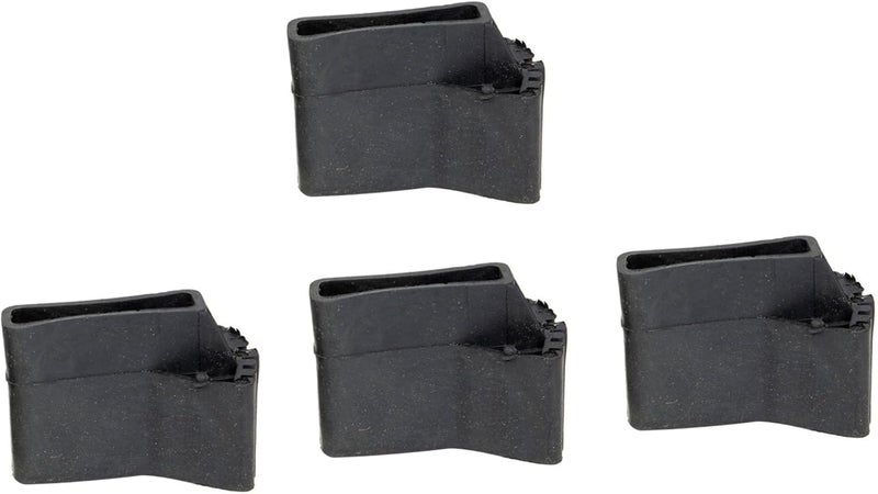 VILLCASE 4 قطع أغطية أرجل سلم غير مطاطية، حصائر أقدام سلم لاستقرار المنزل، سهلة التركيب وتقليل الضوضاء للسلم القابل للطي - Image 1