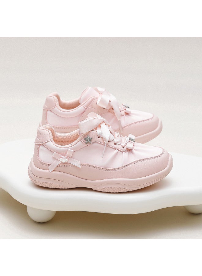 Annil Girls' Sneakers Big Kids Fall 2025 New Princess Style Soft-soled Mary Jane Ballet Dance Shoes - Image 3