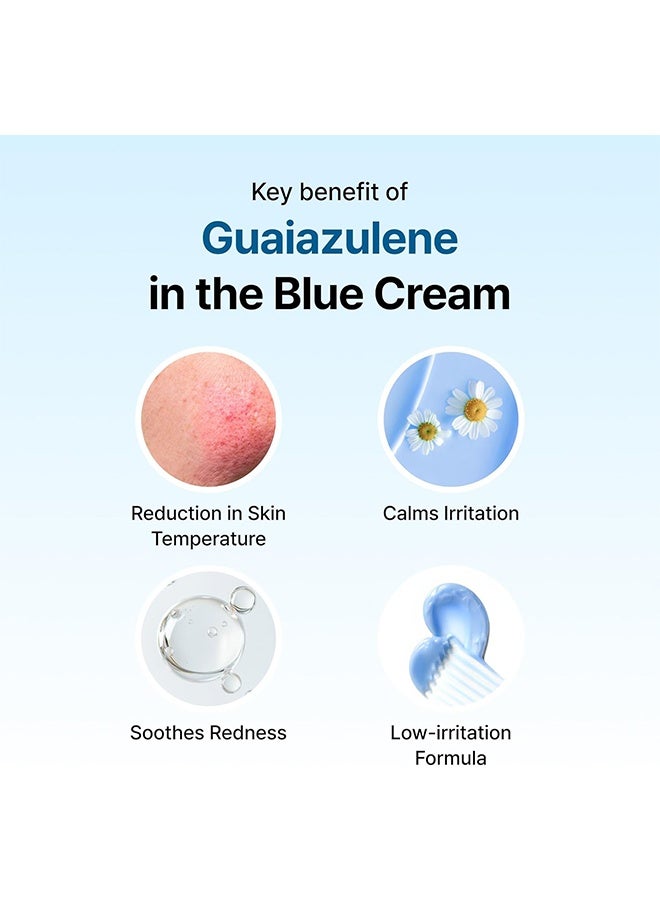 Klairs Midnight Blue Calming Cream, Soothing Redness Relief Moisturizer, for Oily Skin, Sensitive Skin Friendly, 60g - Image 4