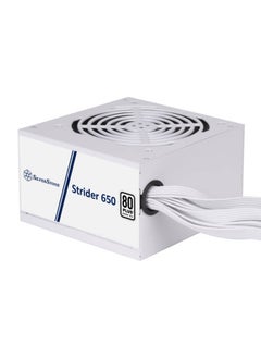 SilverStone Strider 650 Non-Modular Power Supply, 650W Power, 80 Plus Certification, Active PFC, 120mm Silent Fan, Class-Leading Single +12V Rail, ATX Form Factor, White | SST-ST650-EF-WBW  - Image 3
