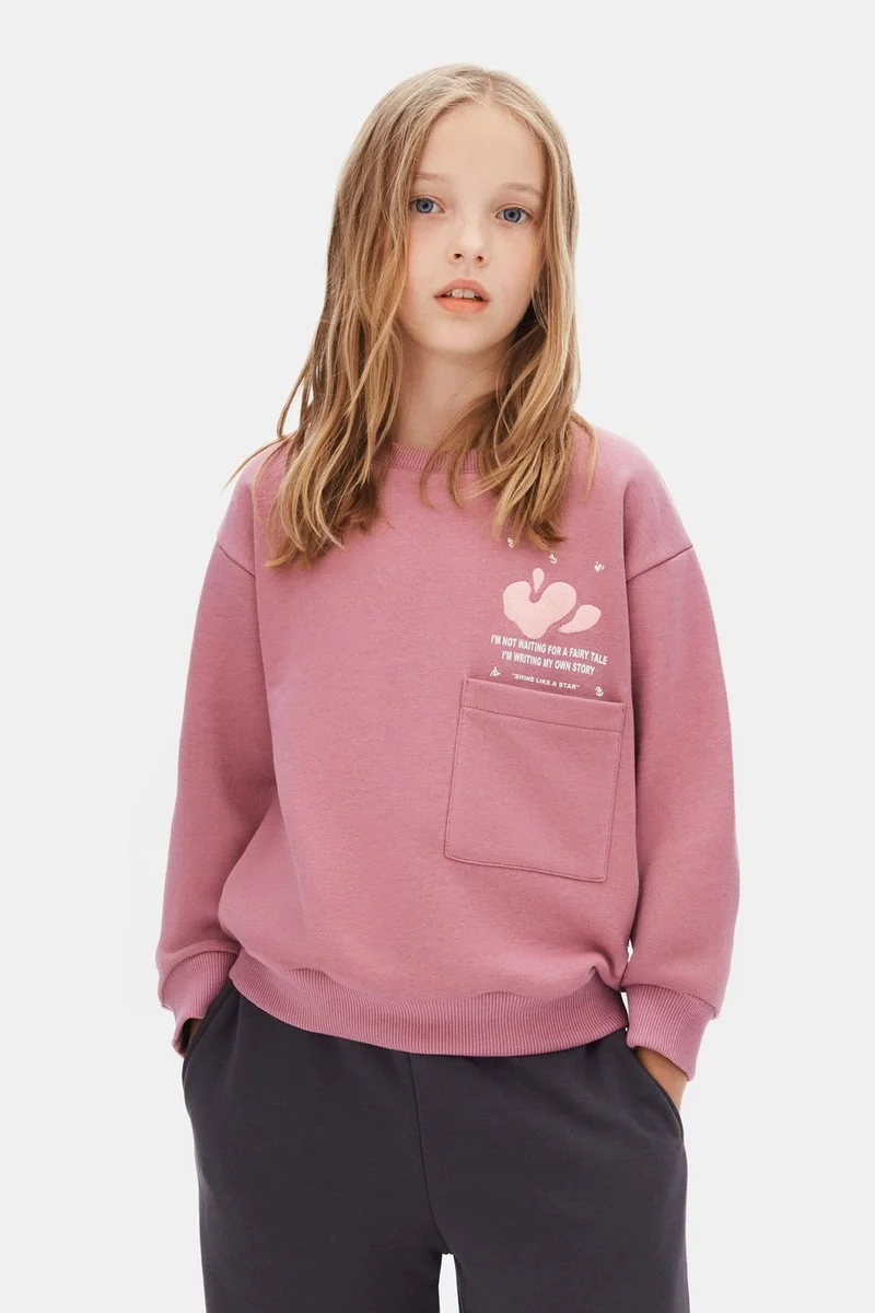 NK Kids Girls' Sweatshirt, Ages 8-14, Size 39322