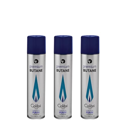 Colibri Premium Butane Fuel Refill for Lighters, Butane Torch Replacement Canisters, 99.999% Pure Butane Refill Fluid for Lighters, 90ml (3.04fl oz) Cans, Pack of 3 - Image 4