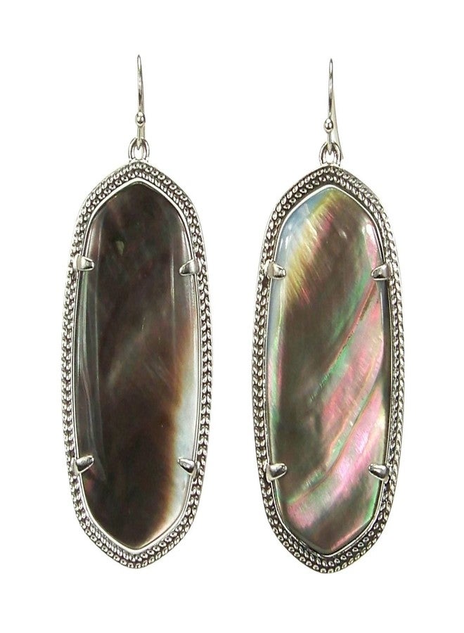 كيندرا سكوت أقراط كيندرا سكوت المميزة من مجموعة Elle، مصنوعة من عرق اللؤلؤ الأسود ومطلية بالروديوم. - Image 2