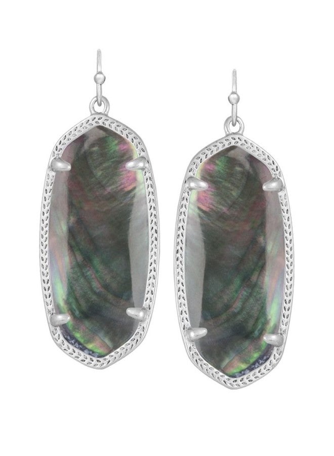 كيندرا سكوت أقراط كيندرا سكوت المميزة من مجموعة Elle، مصنوعة من عرق اللؤلؤ الأسود ومطلية بالروديوم. - Image 1