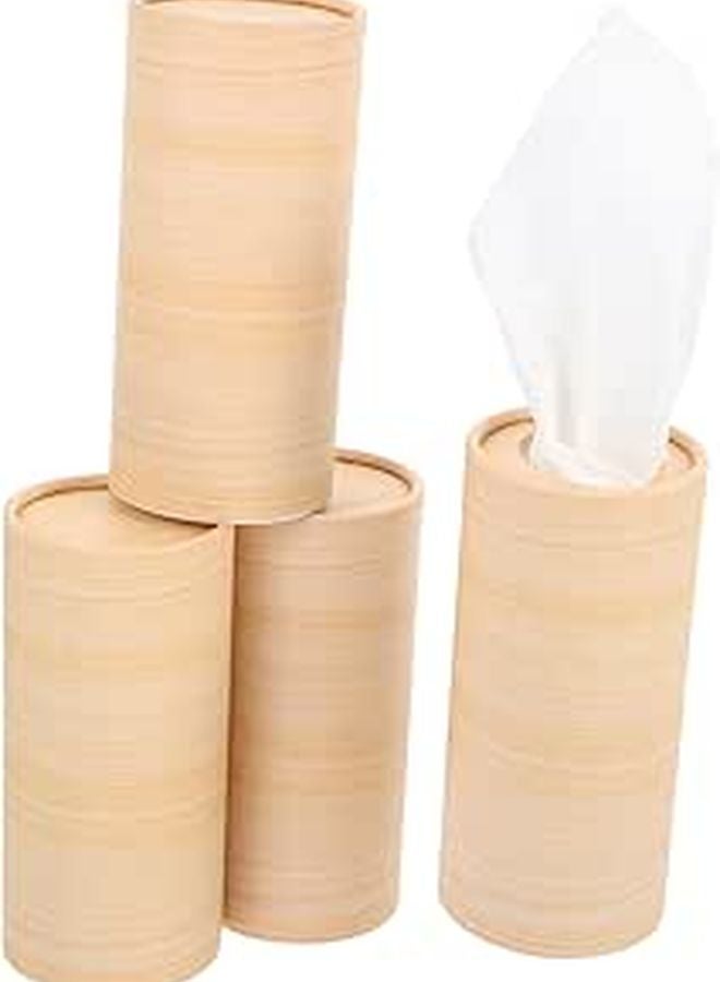 4 حزمة ورق أنسجة السيارة لإعادة تعبئة حامل علبة المناشف الورقية للسيارة - Image 1