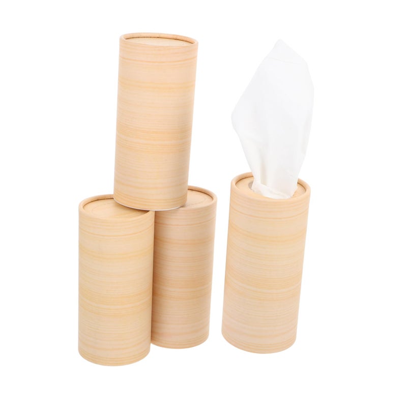 4 حزمة ورق أنسجة السيارة لإعادة تعبئة حامل علبة المناشف الورقية للسيارة - Image 2