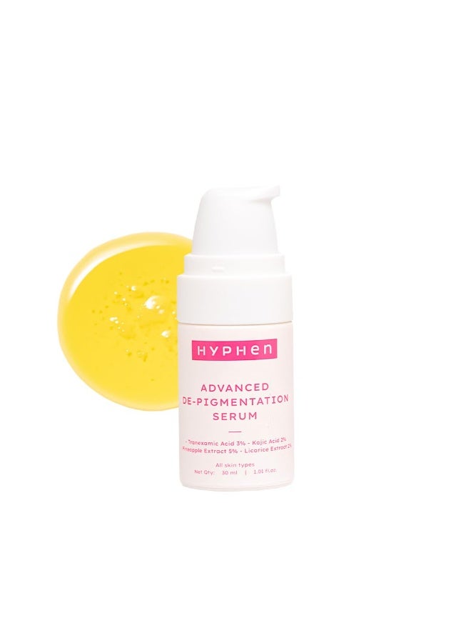 Hyphen Advanced De-Pigmentation Serum For Hyperpigmentation, Melasma, Dark Spots & Scars With 2% Kojic Acid | Visibly Brightens & Even Tones Skin | Serum For Women & Men - 30ml - Image 1