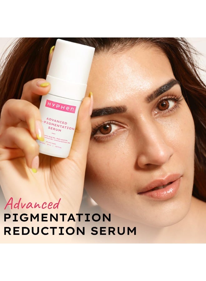 Hyphen Advanced De-Pigmentation Serum For Hyperpigmentation, Melasma, Dark Spots & Scars With 2% Kojic Acid | Visibly Brightens & Even Tones Skin | Serum For Women & Men - 30ml - Image 2