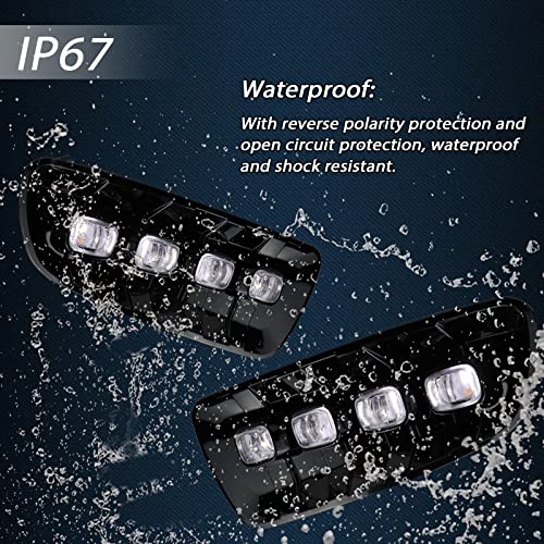 GEEGEETOP Switchback White Amber LED Front Fog Daytime Sequential Running Lamp Bumper Light LED Turn Signal Feature Compatible with Ford F150 2010-2014 SVT Raptor - Image 4