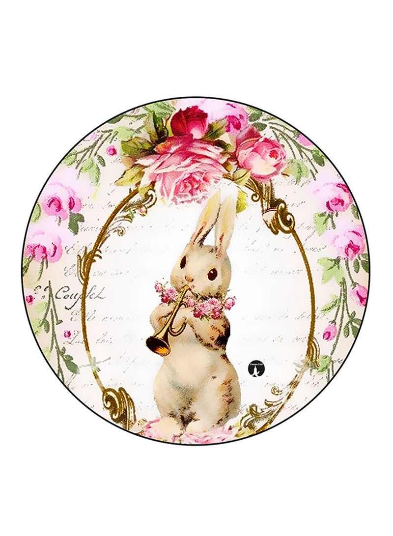 RKN A Rabbit Printed Mouse Pad Multicolour