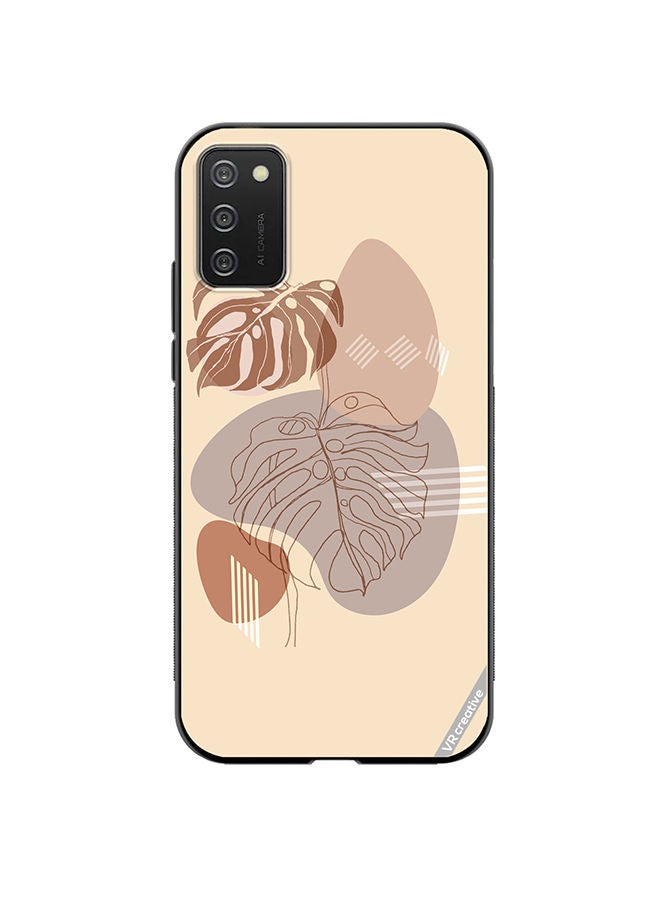 VR CREATIVE Protective Case Cover For Samsung Galaxy A02s Line Art Nature Design Multicolour - Image 1