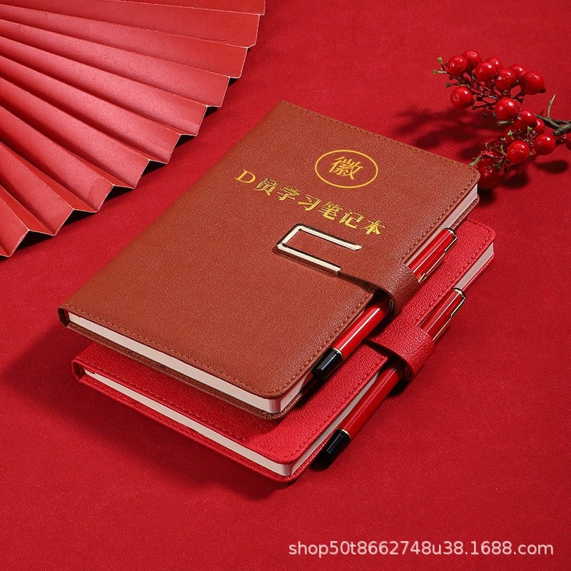 2026 Party Member Study Notebook Business Meeting Office Notepad A5 Notebook - Image 4