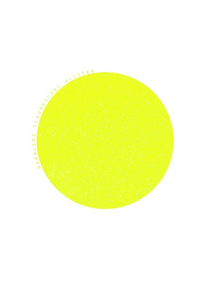 MARBLERS Cosmetic Grade Fine Neon Glitter [Fluorescent Yellow] 0.18oz (5g) | Fine | Non-Toxic | Vegan | Cruelty-Free | Eyeshadow, Nail Polish, Nail Art | Festival, Rave & Party Makeup | Body & Face - Image 2