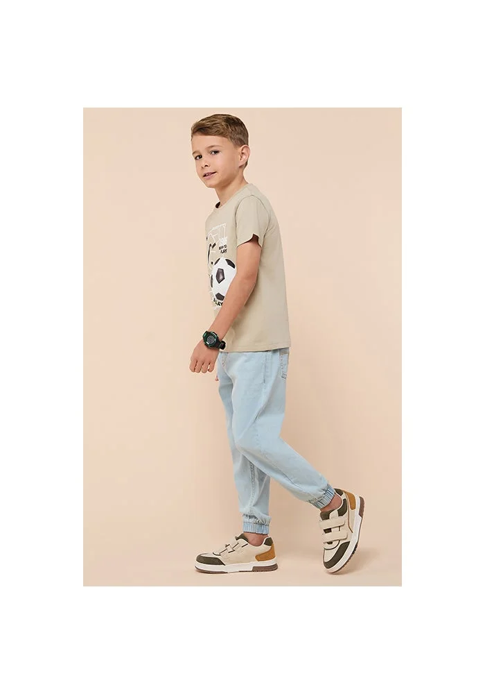 أر أند بي Washed Jogger Jeans with Drawstring Waist