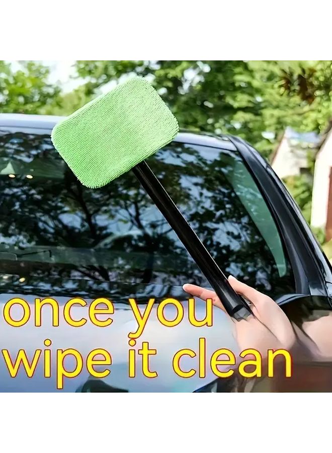 أداة تنظيف الزجاج الأمامي للسيارة مجموعة فرشاة تنظيف الغبار الداخلي والخارجي والمنزلي - Image 3