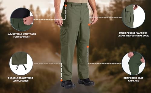 PROPPER بنطال بروبر للرجال F5201 - بنطال BDU، زيتوني، كبير جداً US - Image 2