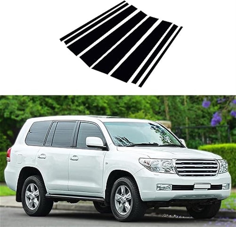 Wivplex Glossy Black Car Window Trim Cover for Toyota and Lexus - Image 2