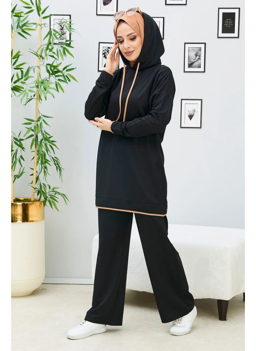Tofisa 13027-BLACK Tunic+Pants
