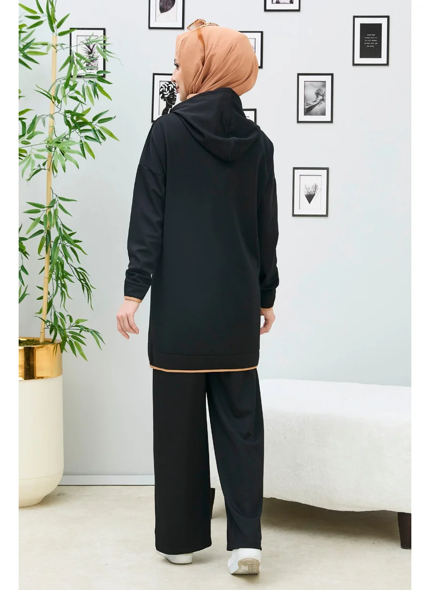 Tofisa 13027-BLACK Tunic+Pants
