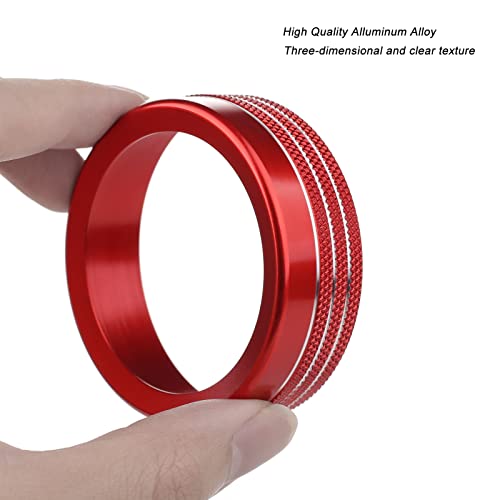 ANFOKAS 6pcs Compatible with Ford Maverick 2024 2023 2022 Accessories (Not Fit 2025) Car Interior Center Consoles Cover Gear Shift Knob AC Volume Headlight Knob Rings -Red - Image 5