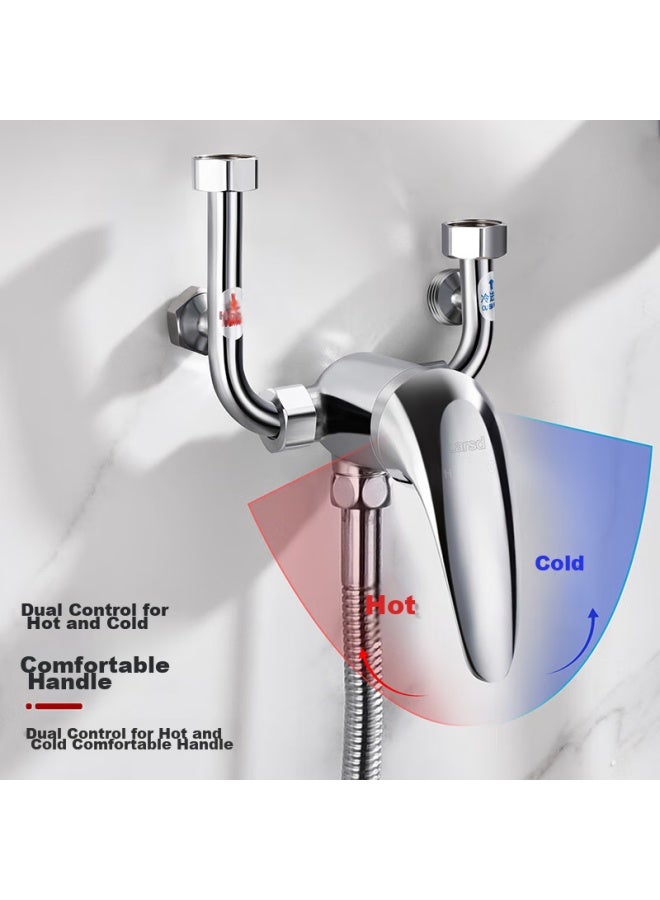 Larsd Ld5703 Electric Water Heater Mixing Valve, Water Heater Switch Valve, Shower Head Cold And Hot Surface-mounted Mixing Valve - Image 2